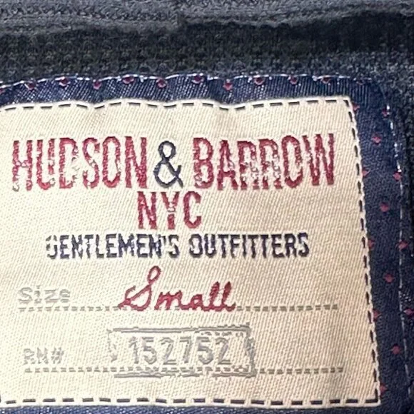 Hudson & Barrow Men's Colorblock Hoodie Small‎ Black/Gray Cotton/Polyester Blend - Picture 2 of 7